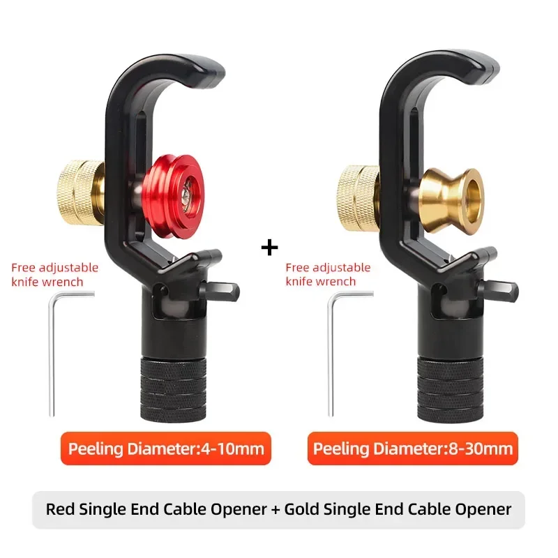 Armored Wire Stripper 4-10mm & 8-28mm Optical Cable Slitter Fiber Optic Stripping Tool Jacket Slitter Sheath Cutter