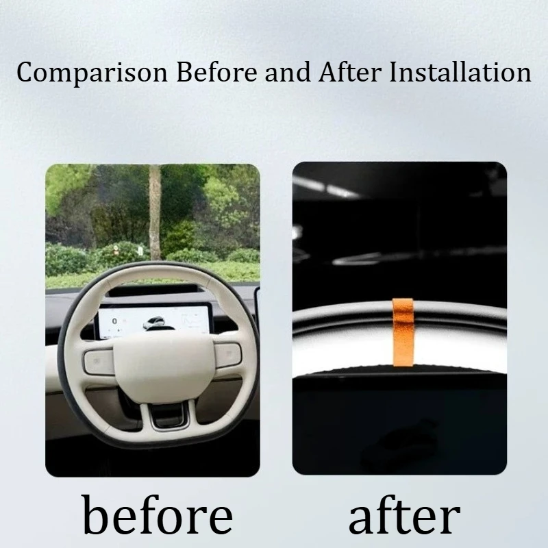 For NIO ET5/ET5 Touring 2025-2026 Car Steering Wheel Correction Label Decorative Sticker Car Supplies Modification Parts Gadgets