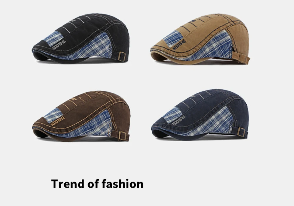 HT5143 Baskenmützen für Männer und Frauen Vintage Künstler Maler Baskenmütze Unisex Verstellbare Ivy Flachmütze 2026 Neue Frühling Sommer Herbst Baskenmütze – Detail 2