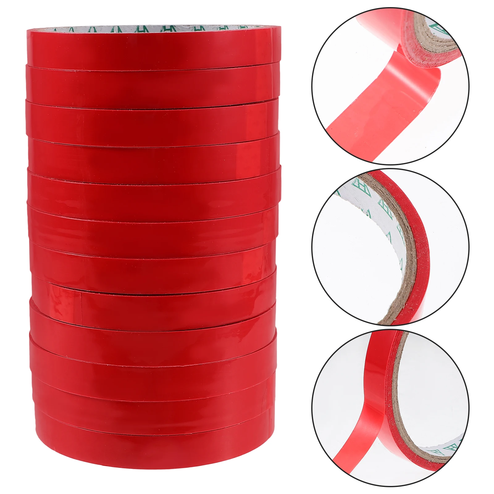

12pcs Sealing Tape 1 2cm Width Colorful Packing Tying Bag Packaging Supermarket Machine Adhesive Bopp Material