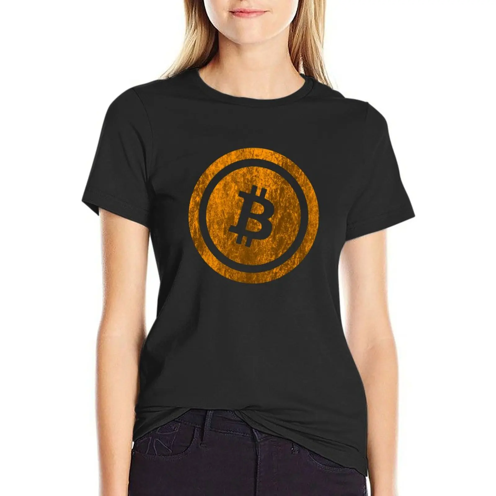 Bitcoin vintage Logo Cryptocurrency Bitcoin Shirt T-Shirt graphics cute clothes t-shirts for Women pack