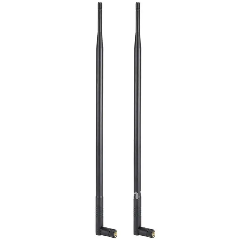 2X 12DBI Wifi Antenna, 2.4G/5G Dual Band High Gain Long Range Wifi Antenna With RP‑SMA Connector For Wireless Network