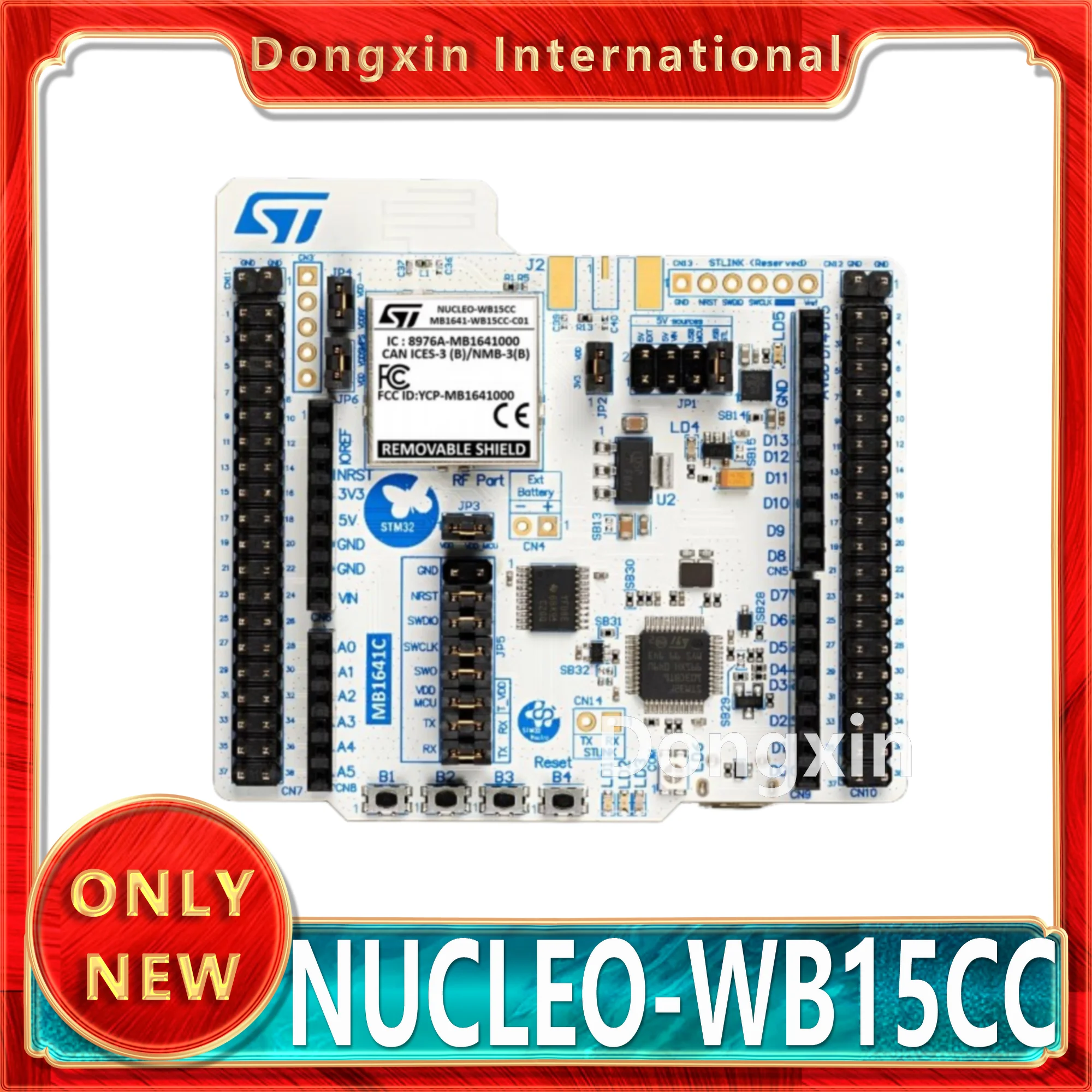 ST NUCLEO-WB15CC 	STM32 Nucleo-64 development board with STM32WB15CC, supports Arduino, ST Morpho connectivity Evaluation Tools