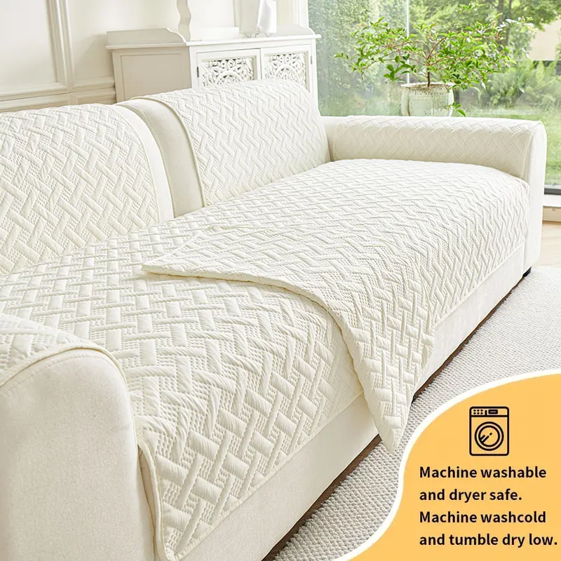 1PC-2025 new grid straight row high-end sofa cushion with all season universal anti slip high-end cushion