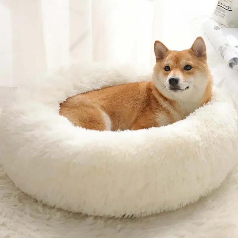 1 Pc Dog Mat Pet Bed Pet Supplies Dog Bed Cat Bed Plush Round Pet Bed Dog Bed