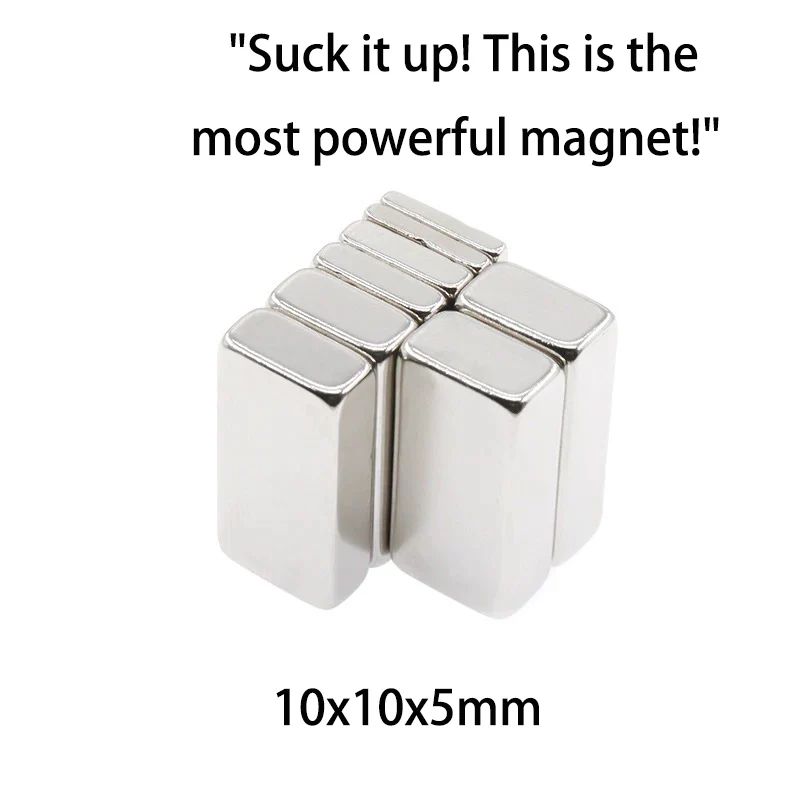 10x10x5 Ferrite Square Imas Magnetic Ement N35 magneti per frigorifero sfere magnetiche per saldatura Super resistenti magnete in gallio per auto