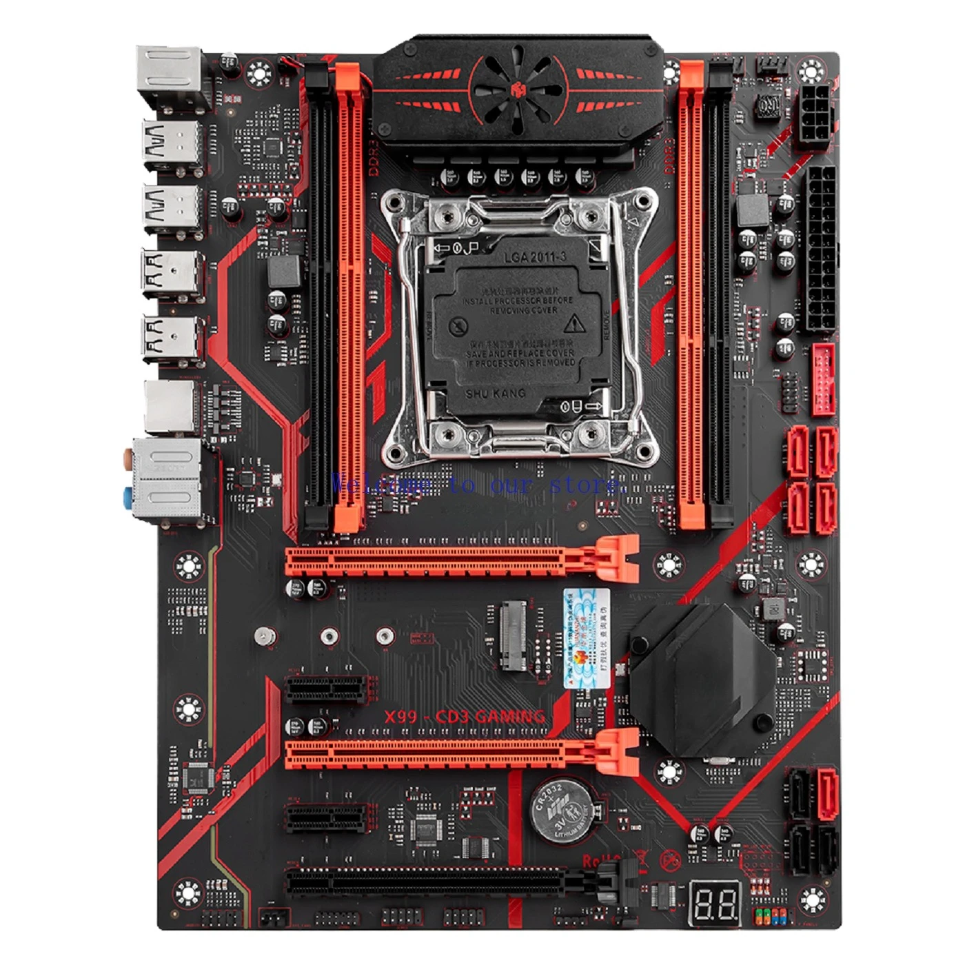 For Huanan Gold Medal X99-CD3/4 Motherboard Gaming Rendering Studio Server Desktop Computer Xeon E5 100% Tested