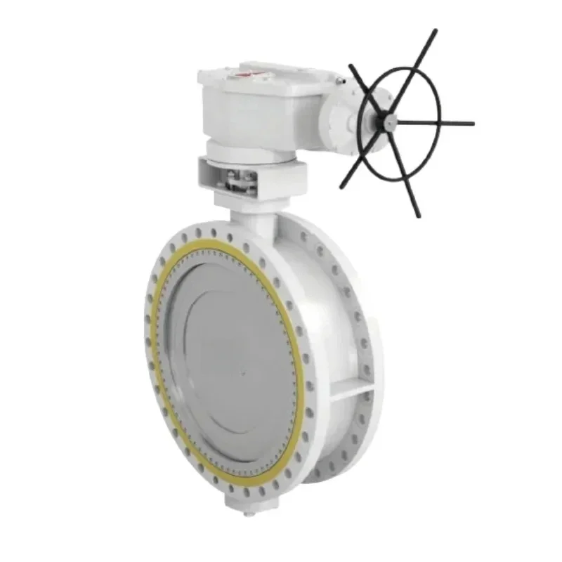 Triple Eccentric Cast Steel Disc Butterfly Valve Hard Seal Flange Butt Weld Manual Gear Pneumatic Actuator