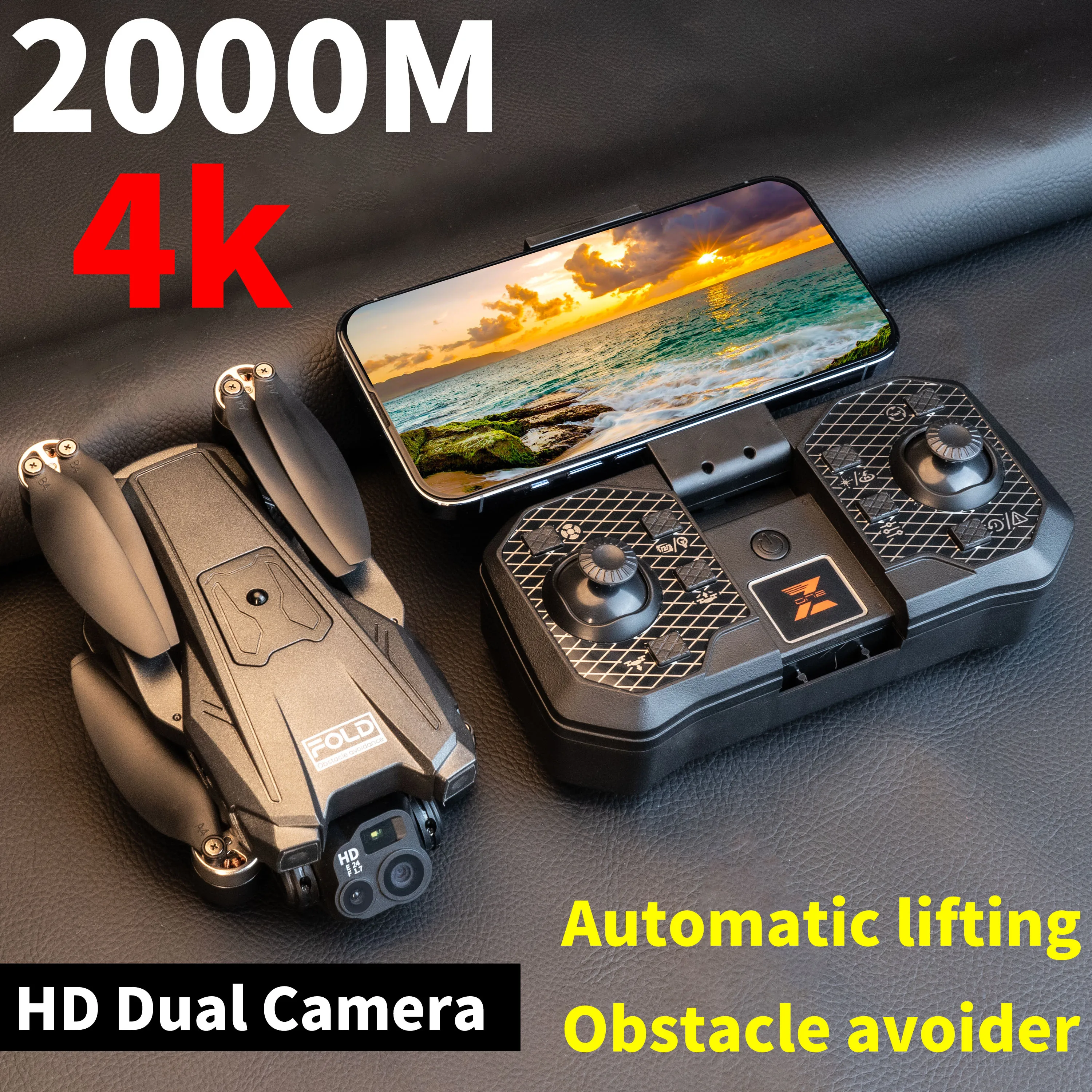 

YK8 Drone Professional 4K HD Dual Camera Optical Flow Localization Obstacle Retractable Obstacle Avoiders Brushless Motor Drone