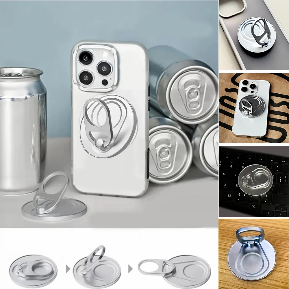 Для Magsafe магнитная молния верхняя банка 1 шт. сильная присоска шестигранник вращающиеся на 360 наклейки на стену Everywhere складное кольцо держатель для телефона