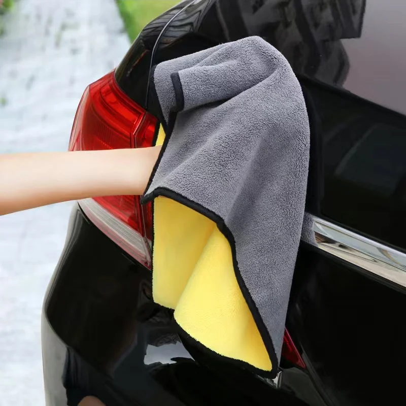 Microfiber Thick Car Wash Towel Fast Drying Auto Cleaning Extra Soft Cloth High Water Absorption Cleaning Cloth Drying Towel