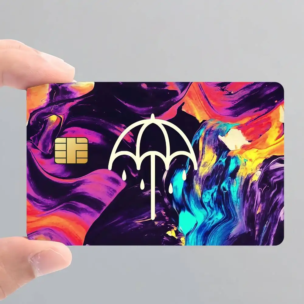 B-Bring Me The H-Horizon Credit Card Skin Sticker Cover Decal Wrap Debit Card Stickers Durable Removable