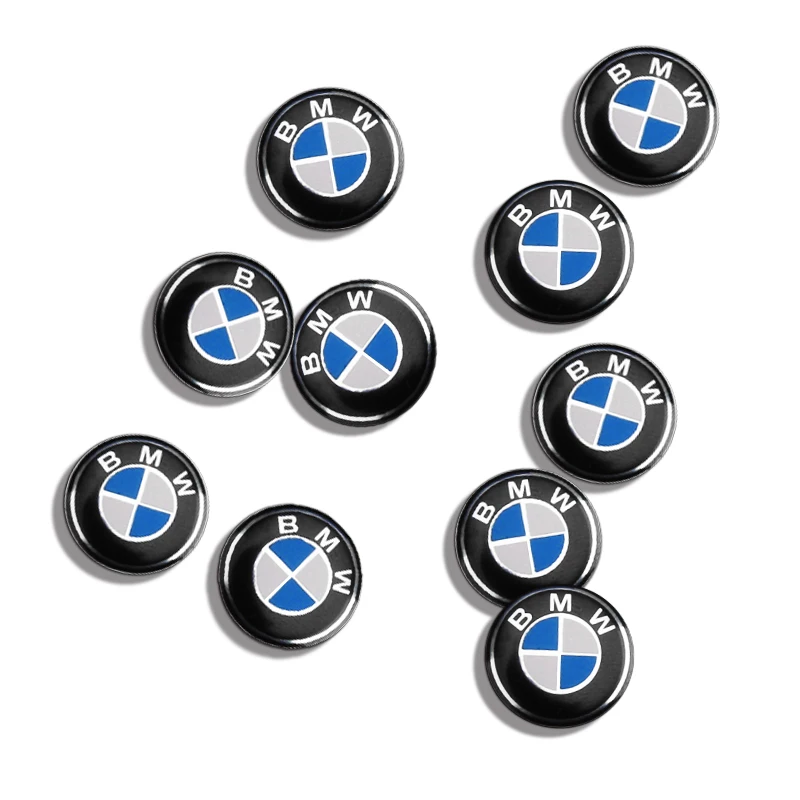 Logo d\'autocollant de clé de voiture en métal 3D, emblème pour BMW F07, F34, F10, F20, F48, F39, F30, F25, F26, F15, F16, F22, F32, E90, 11mm, 14mm