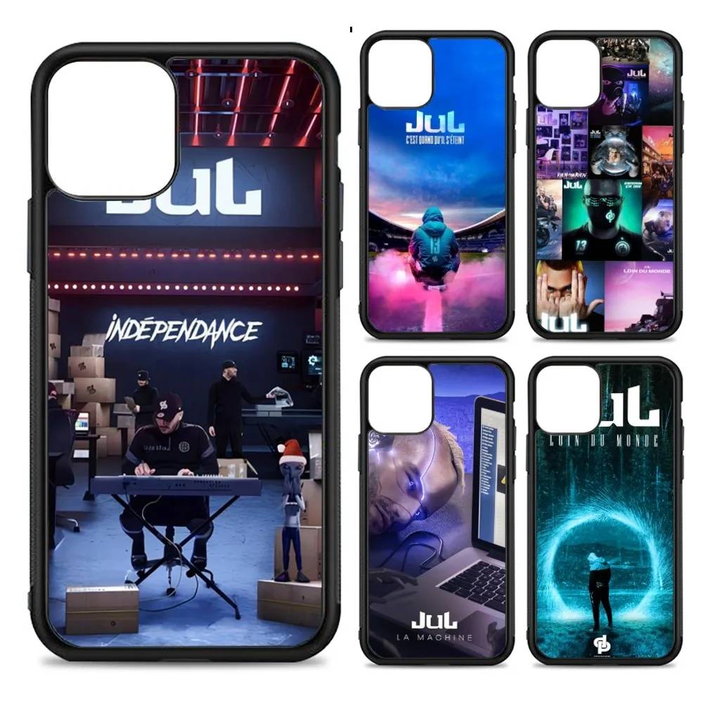 

JuL Rapper Phone Case Silicone PC+TPU For For IPhone 11 12 13 14 15 16 Plus Pro Max Cover