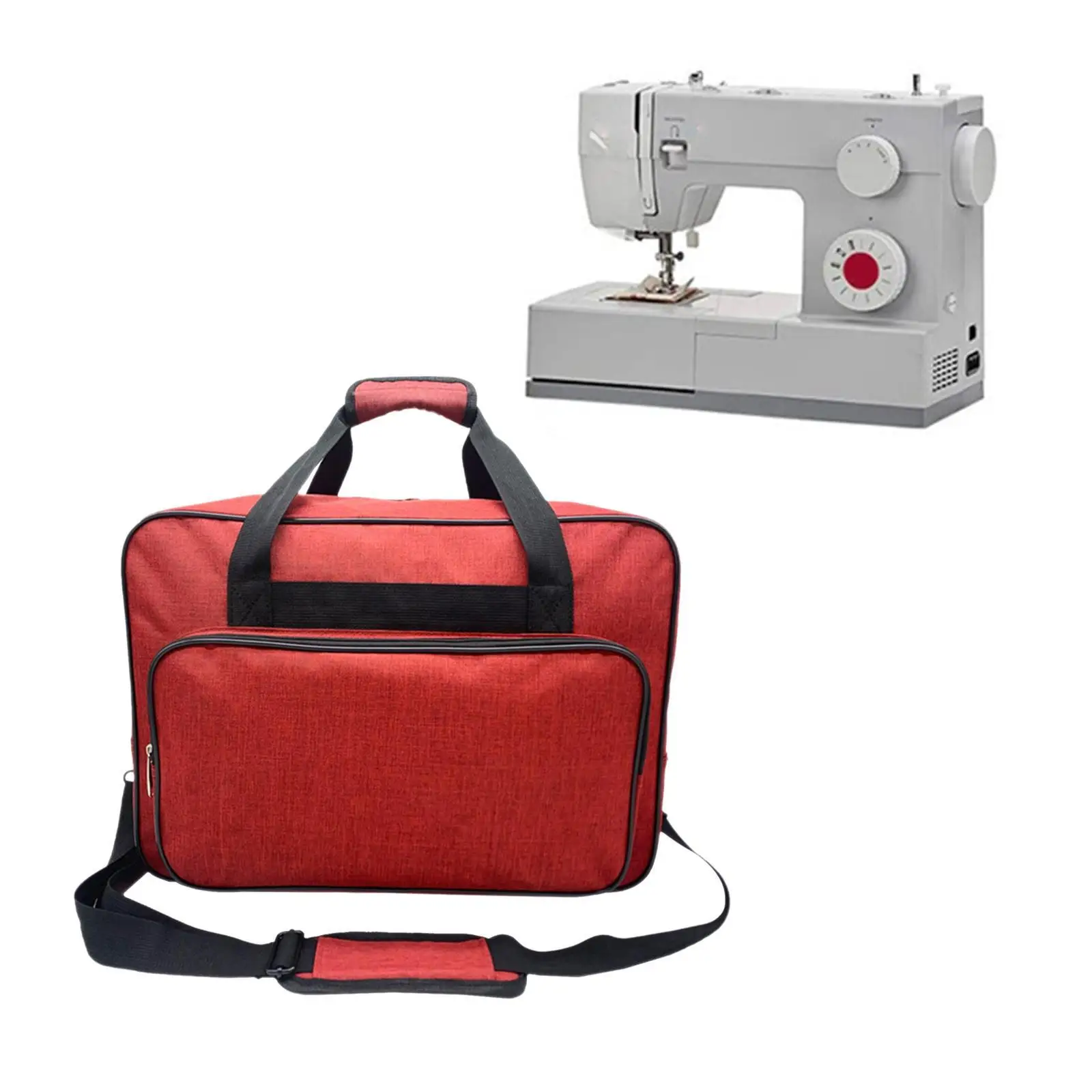 Premium Sewing Machine Carry Storage Bag Covers Nylon Student Home Red