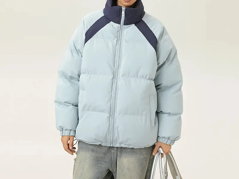 

Winter Women's Down Cotton Jacket with Stand Collar Thickened and Warm Coat New Loose Casual Puffer Jacket