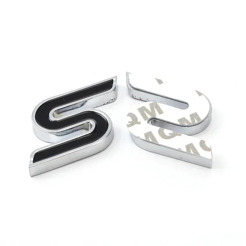 Autocollants de coffre arrière de voiture, Logo 3D en métal S, emblème de calandre avant, pour Ford Focus Fiesta Escape Ecosport Kuga Mondeo, accessoires