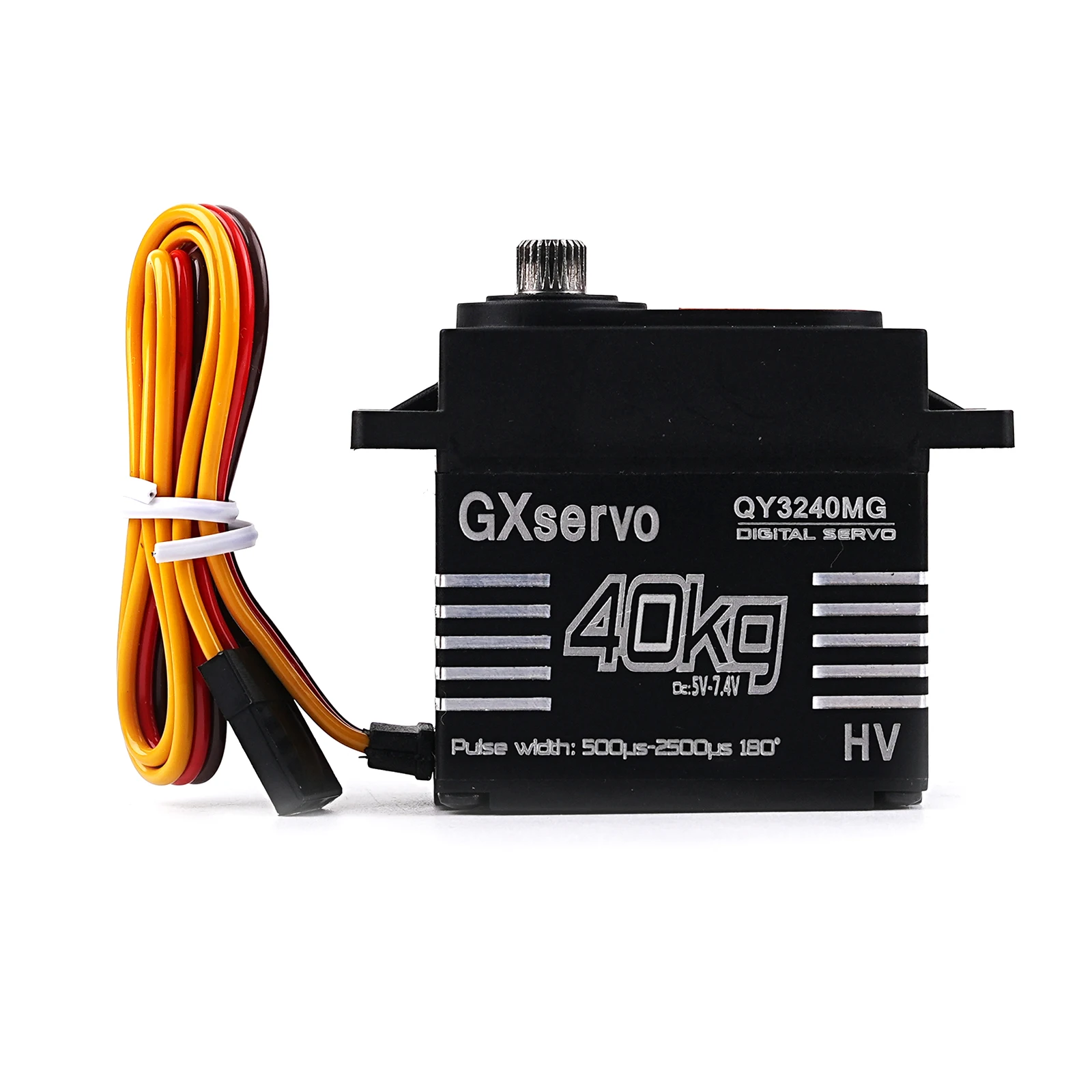 GX Digital Servo 40kg Torque 7.4V Iron Core Motor High Torque Steel Gear Semi Metal Case for RC Car Robot Crawler Vehicle DIY
