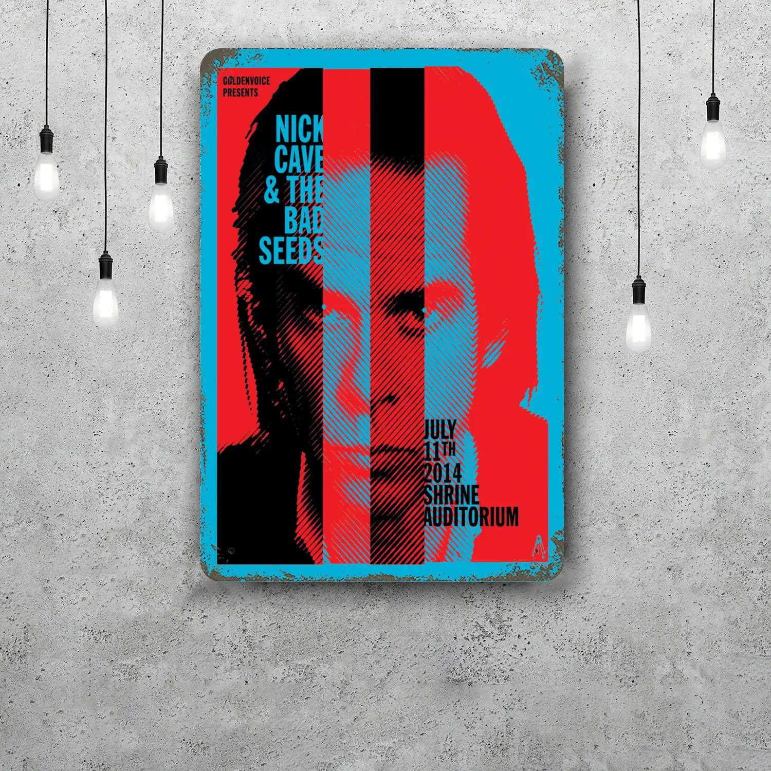 Nick Cave Decor Vintage Metal Signs Tin Signs Captain Poster Decor for Bar Pub Club Man Cave Wall Decoration