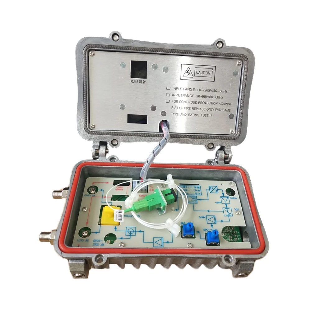 

YATAI High Quality Outdoor Node AGC Ultra-Low Optical Receiver 2-Way Best Price SC Connector 2 Outputs CATV FTTH HFC
