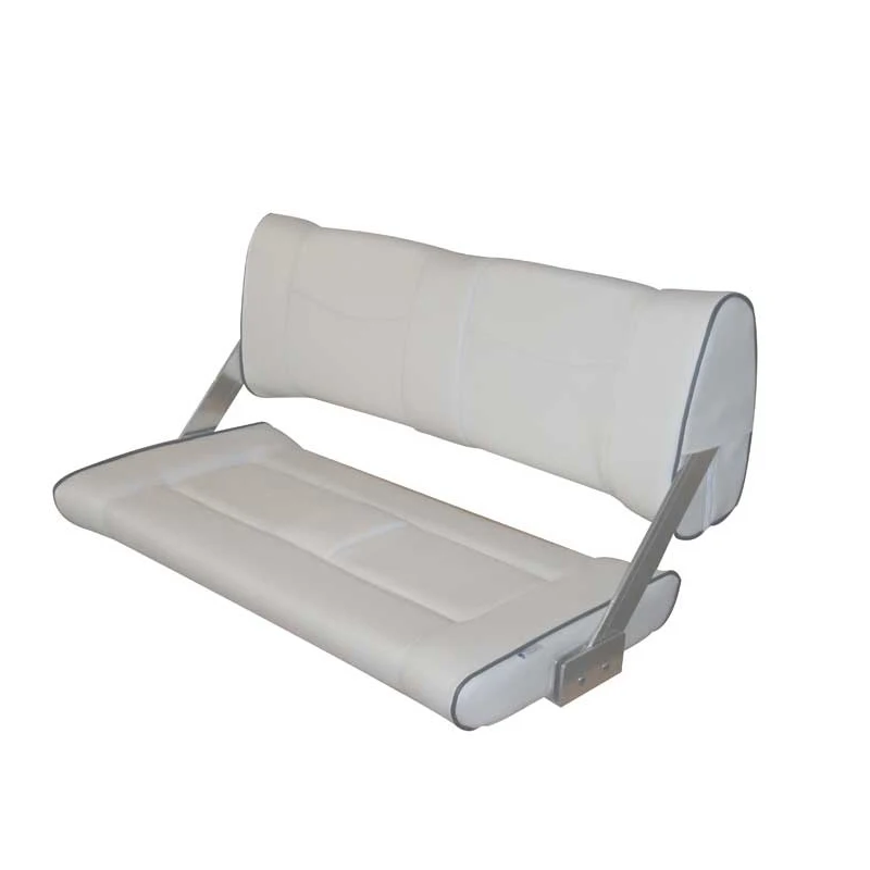 White dark blue color double boat seat with full upholstered cushion high quality marine ship yacht passenger seat