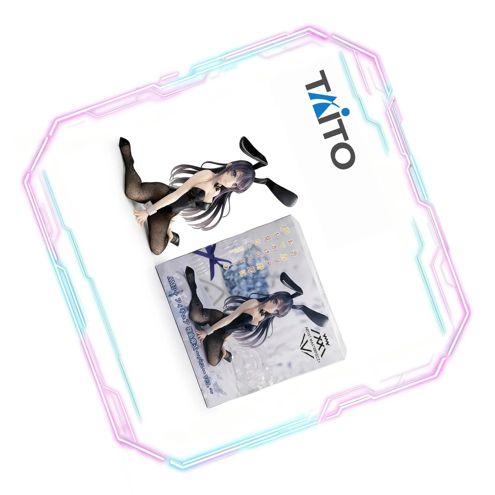 In Stock TAITO Original Genuine Seishun Buta Yarou Wa Odekake Sister No Yume O Minai Sakurajima Mai Bunny Ver 15cm Model Figures