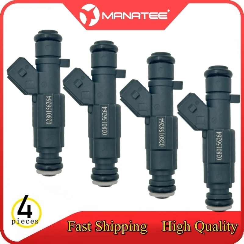 

​4pcs Fuel Injectors For CHERY COWIN 3 1.5/2.0 2010-2012 TIGGO 1.8 2007-2013 CHERY A3 1.6 2009-2014 A5 2.0 2006-2012 0280156264
