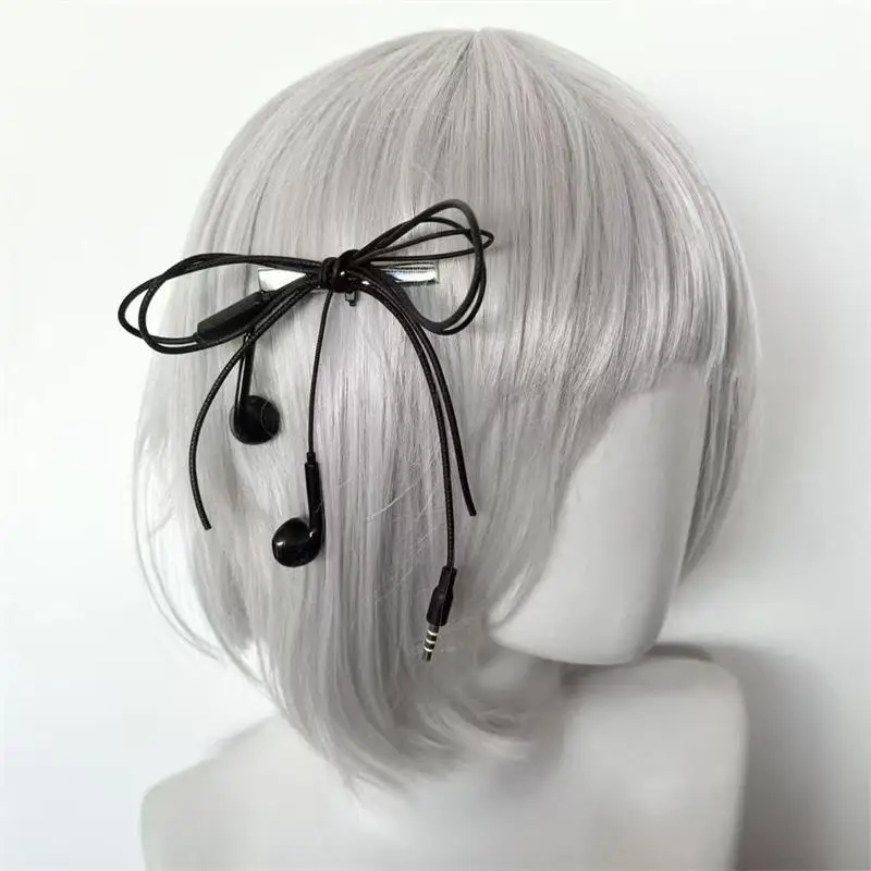    Koreanische Mode Kopfhörer-Draht-Haarspangen - Harajuku Niedliche Upcycled Ästhetische Haarnadeln für Mädchen - Trendige Haaraccessoires