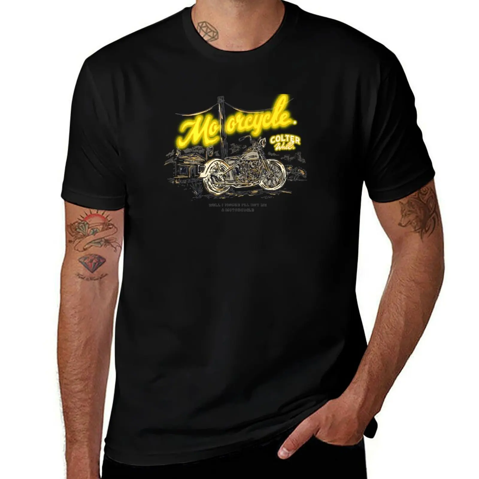 Colter Wall Motorcycle T-Shirt Plus Size Non-Shrink T-Shirt