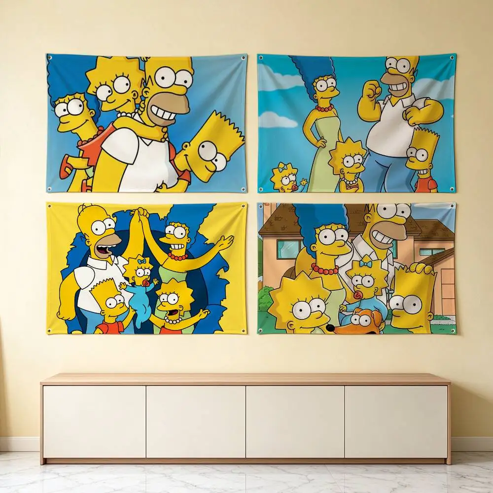 Cartoon-N The S-Simpsons  Flag Suitable For Party Club Outdoor Interior Wall Decoration Banner Fans Gift