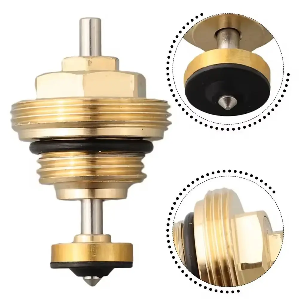 Brass Heating Circuit Distributor Valve Insert Corrosion Resistant 1/2 3/8 Automatic Spring Valve Core Replacement M30x1.5