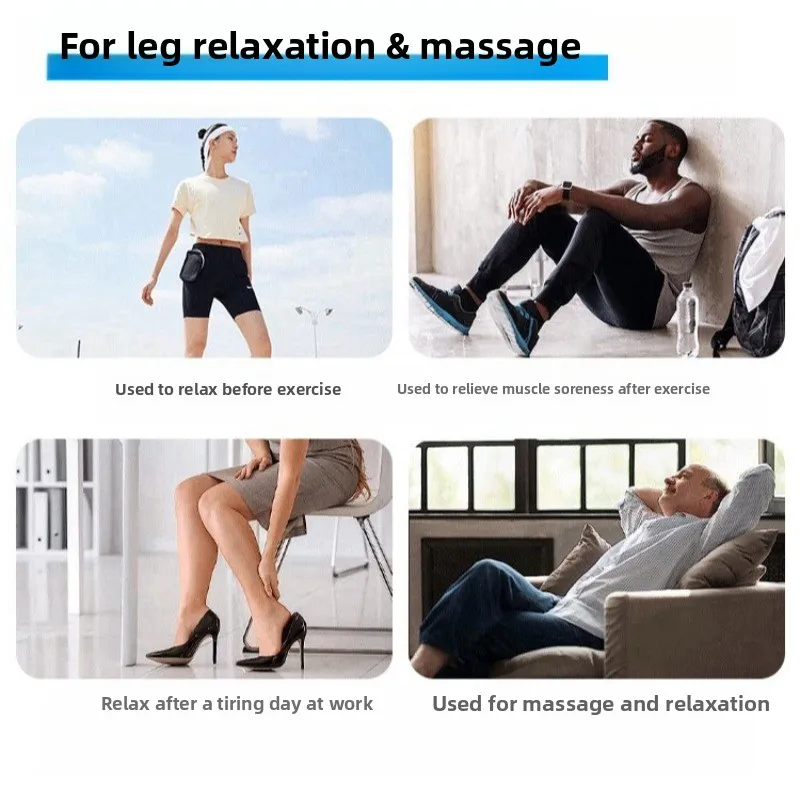 5-Chamber Air Compression Leg Massagers with Rechargeable Air Massage Boots Suitable for Professional Athletes To Relax Legs
