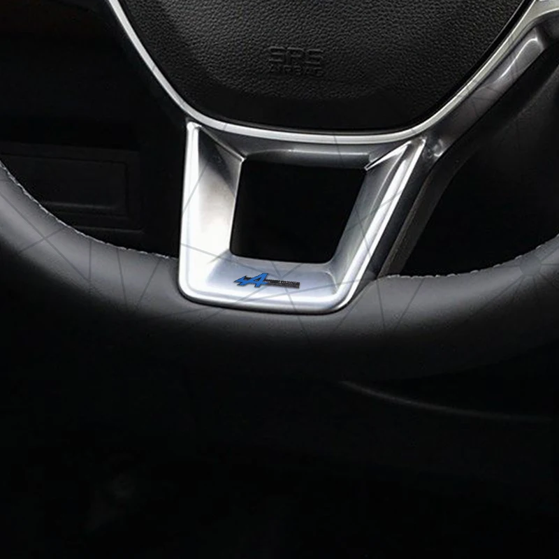 3D Auto Metal A Alpine Badge Car Steering Wheel Emblem Sticker LOGO Decor For Koleos Kadjar Megane 4 Talisman Espace Scenic QM6