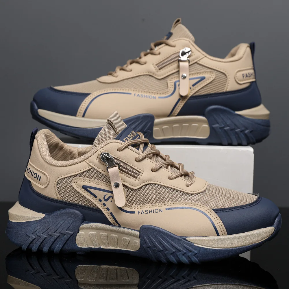 Men's shoes spring casual sports shoes trend versatile thick sole comfortable casual outdoor running shoes