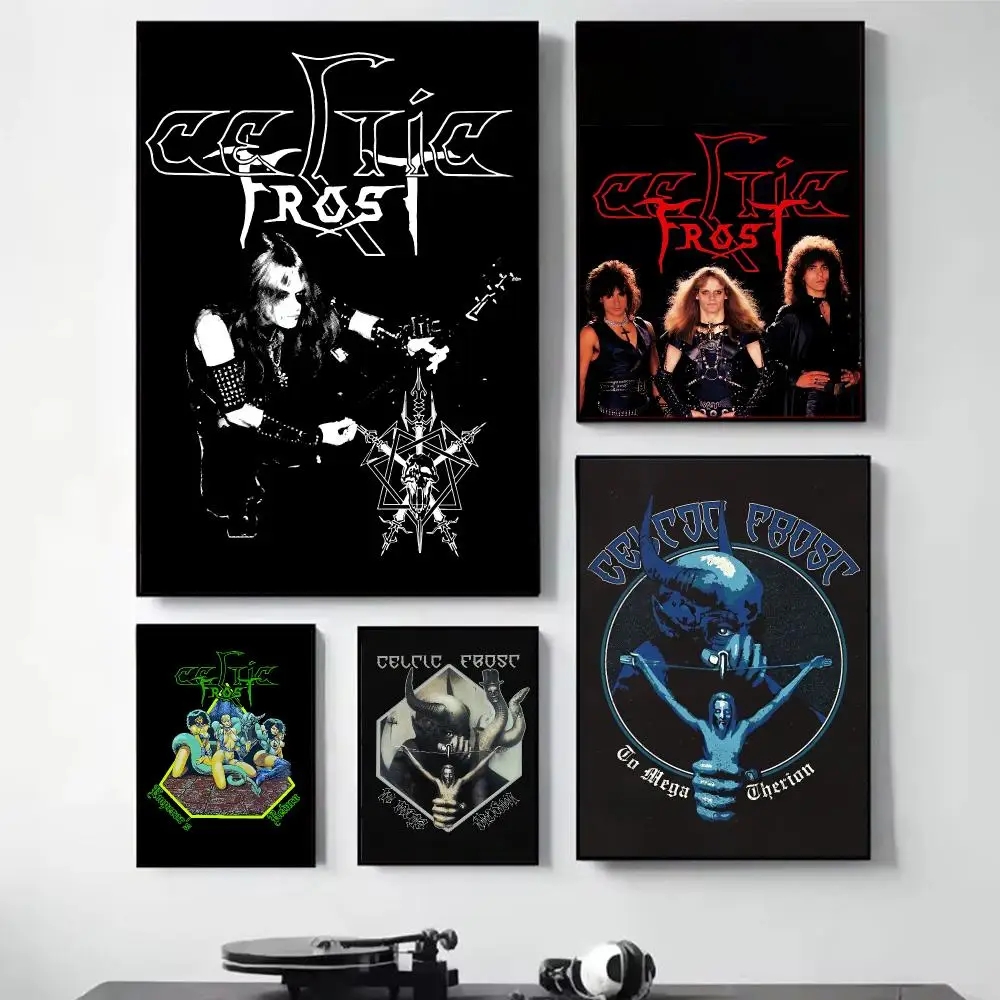 C-Celtic Frost Painting Calligraphy Self Adhesive Wall Art Waterproof Print For Bedroom Hallway Home Decor