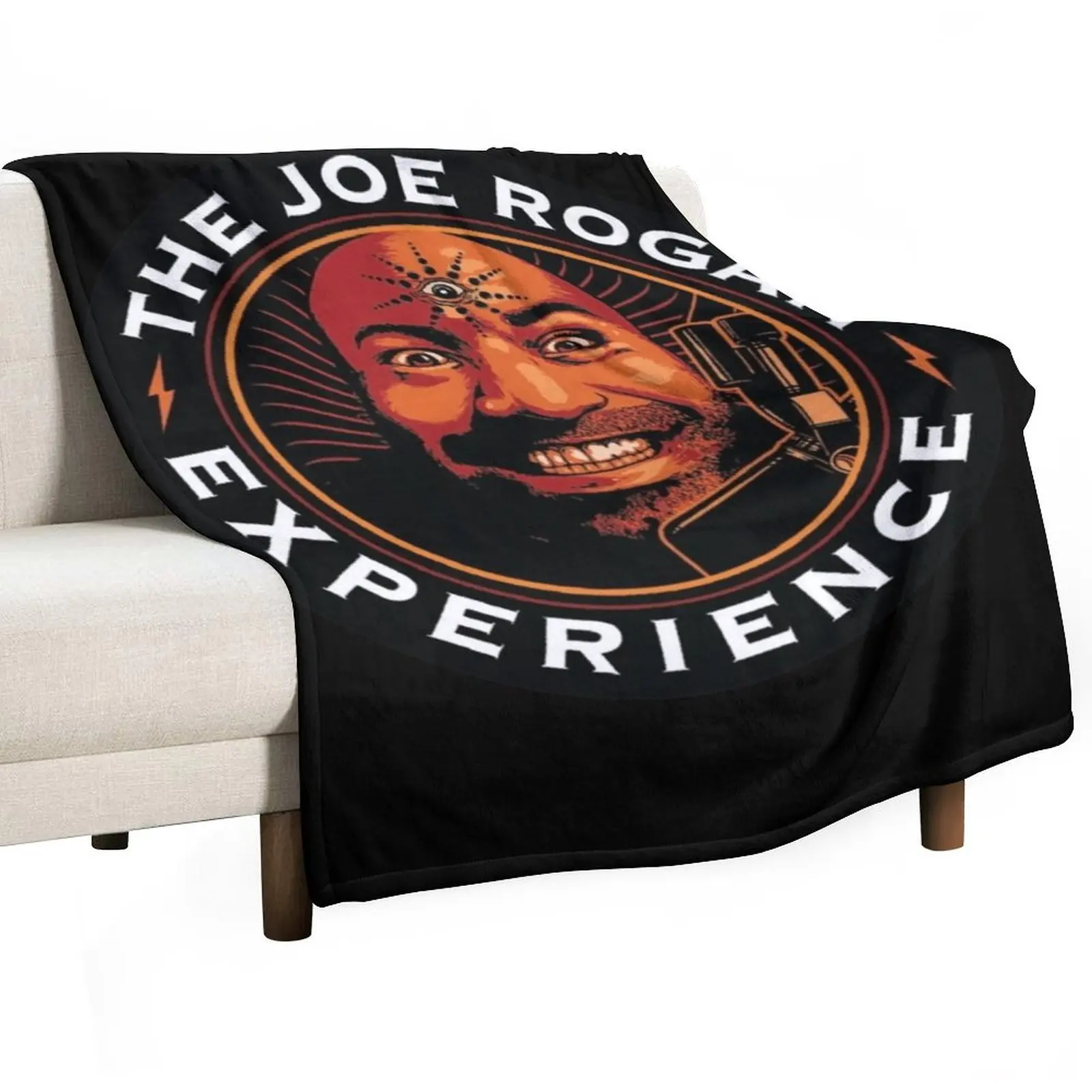 

JRE Joe Rogan Experience Podcast Logo Classic . Throw Blanket Soft Beds Sofa Luxury Brand Travel Blankets