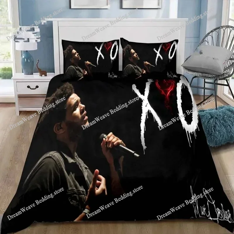 Singer XO The Weeknd Bedding Sets Exquisite Bed Supplies Set Duvet Cover Bed Comforter Set Bedding Set Children Birthday Gift963