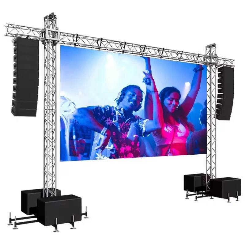 تخصيص عالية الأداء P3.91 خزانة تأجير خارجية الكنيسة Led لوحة الحائط الفيديو في الهواء الطلق المرحلة خلفية شاشة LED Sc