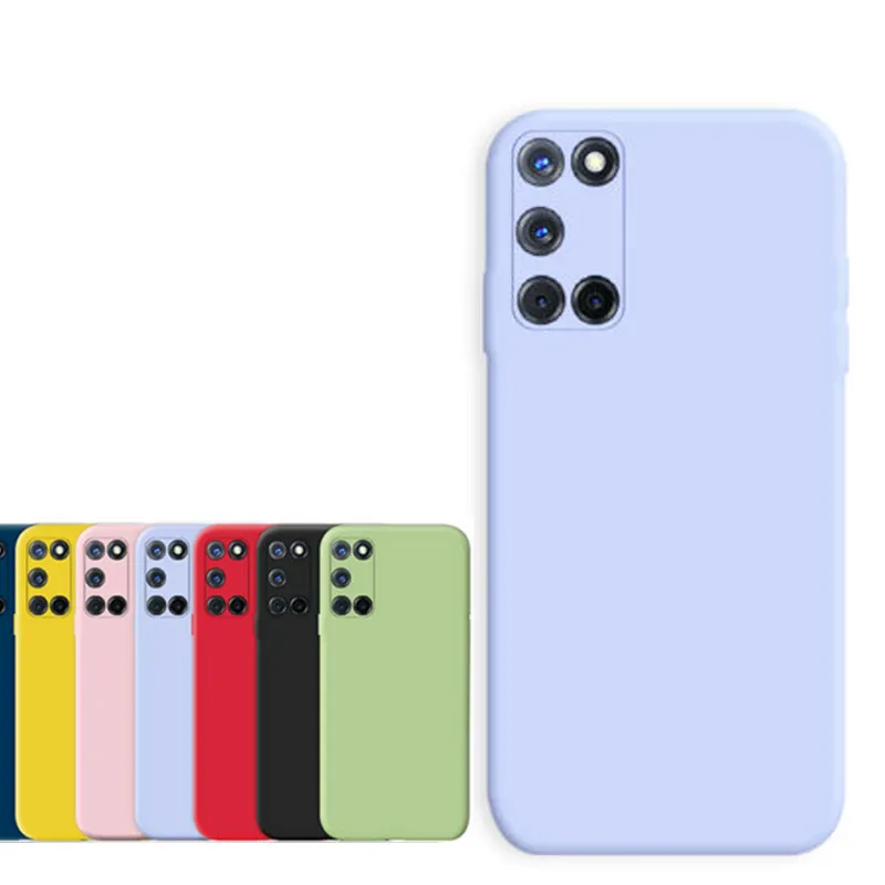 SUREHIN Nice Cover For OPPO FindX3 Lite Case Blue Red Green Purple Yellow Pink Protective Back Findx3Lite Silicone Case Cover