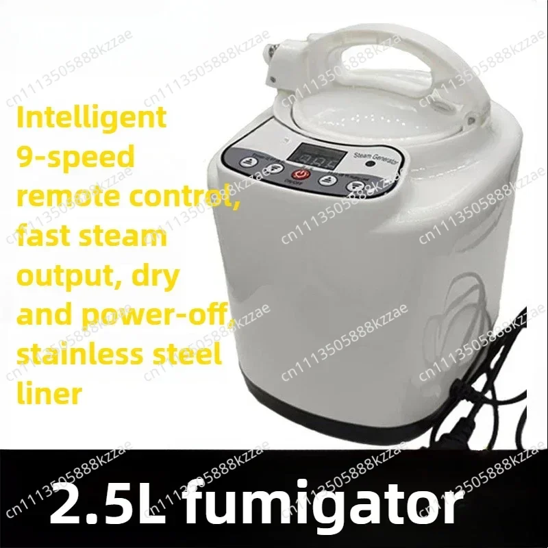 1000W Stainless Steel Sauna Steamer Pot Machine 2.5L Portable Sauna Steam Generator Fumigation Machine for Spa Steam Generator