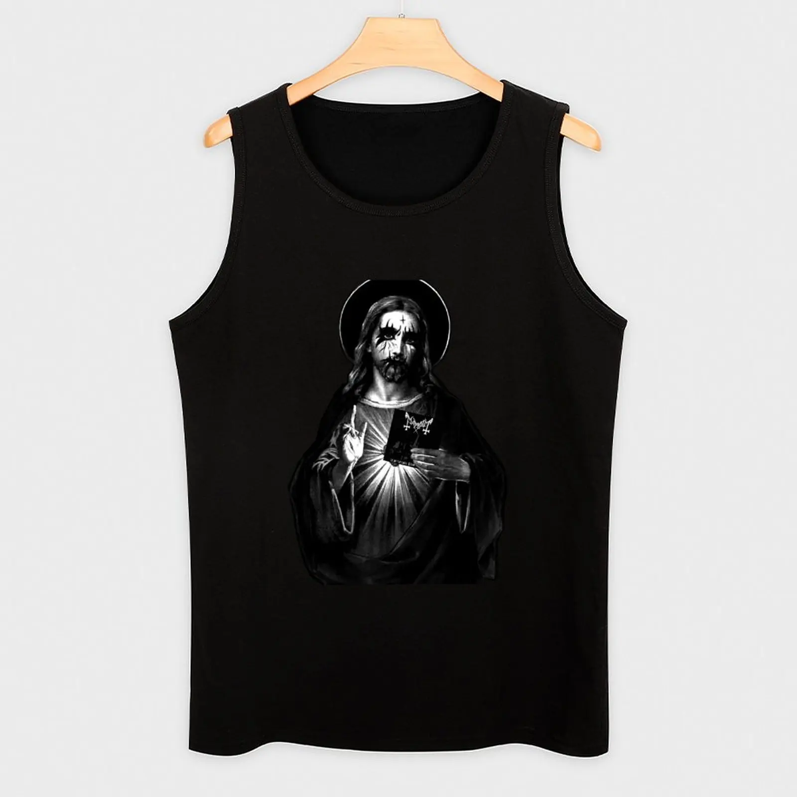 Kvlt Jesus Christus Tank Top Basketball Fitness Gym Shirt Mann