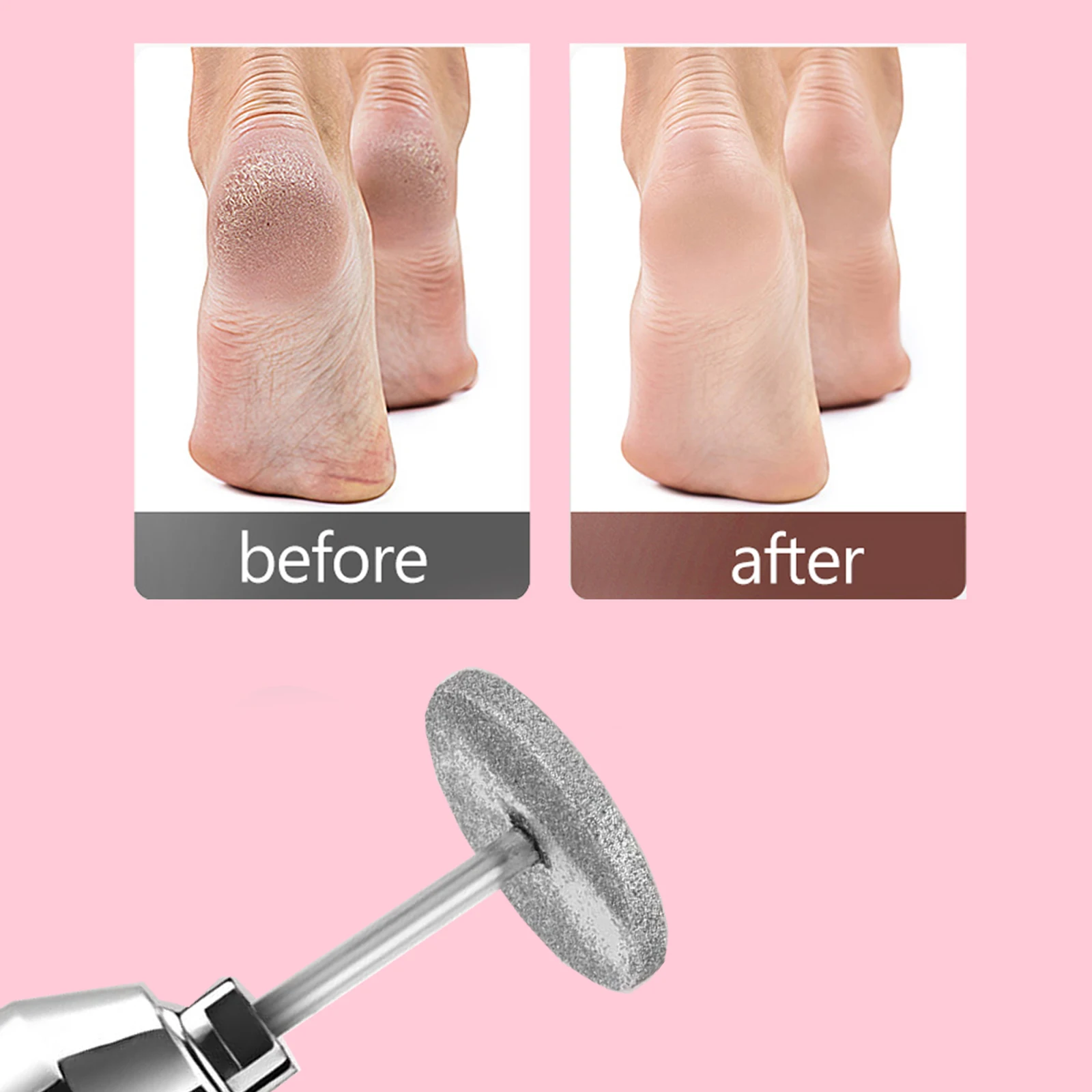 หัวเจียรเล็บ 20 มม. 1 ชิ้น สำหรับขัดเงาเล็บ ดิสก์ขัดเล็บ อุปกรณ์ทำเล็บแบบพกพา เครื่องขัดเล็บ กำจัดหนังกำพร้า