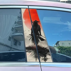 Samurai Car Stickers Auto B-pillar Vinyl Decals Waterproof Car Center Column Cool Cover Scratches Decor Cars Accessories