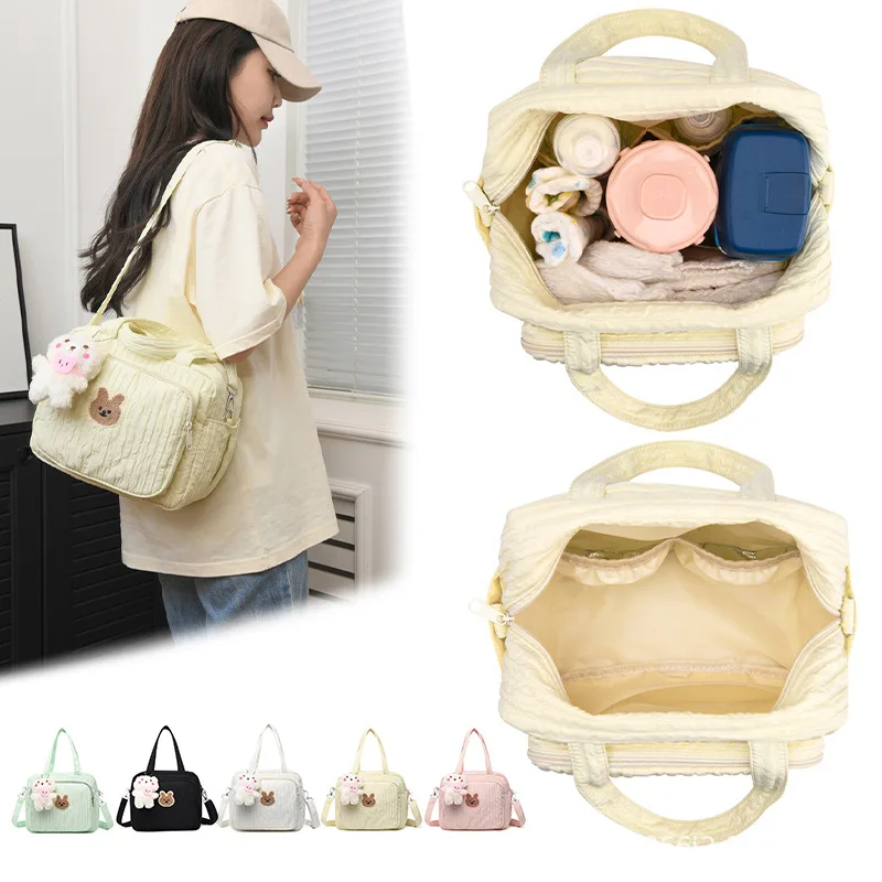 

Baby Bappy Bag Portable Bunny Maternity Bag for Baby Cart Fashion Baby Stroller Diaper Bag for Mommy with Toys