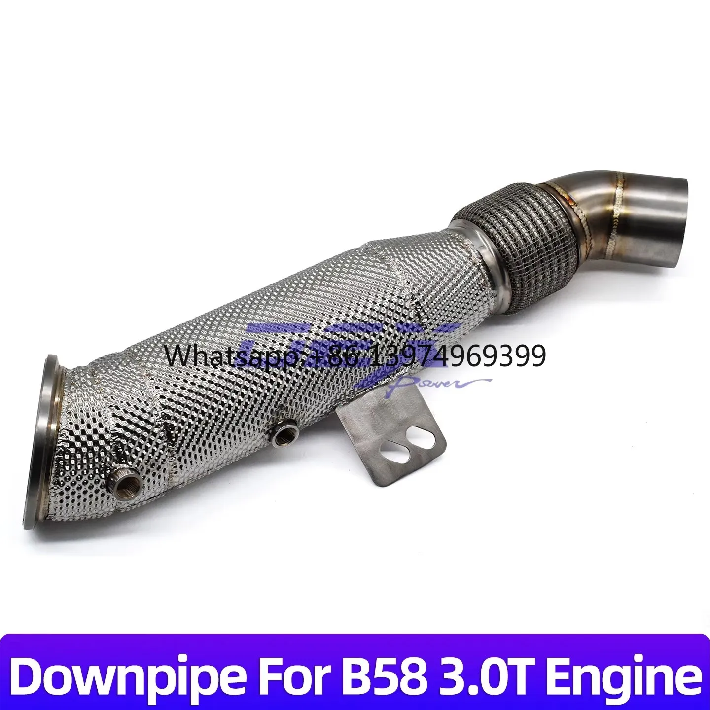 DEX Downpipe for B58 3.0T Engine SS304 With Heat Shield 2016+ F20 F30 G20 G30 G31 M140i M240i M340i 440i 540i 740i Down Pipe