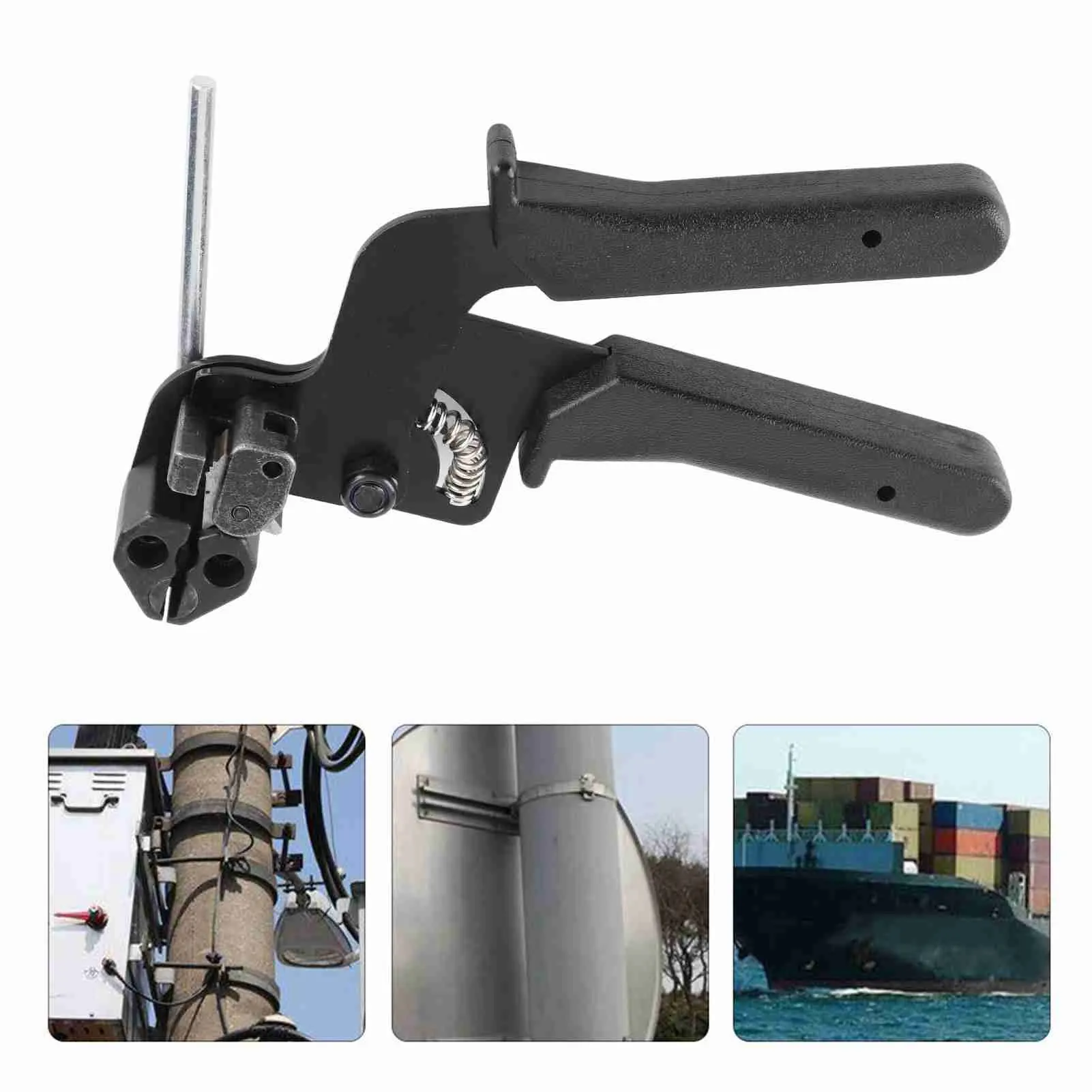 Cable Tie Gun Cable Tie Tensioning Tool Stainless Steel Cable Tie Gun Automatic Tensioner Cutter Tool