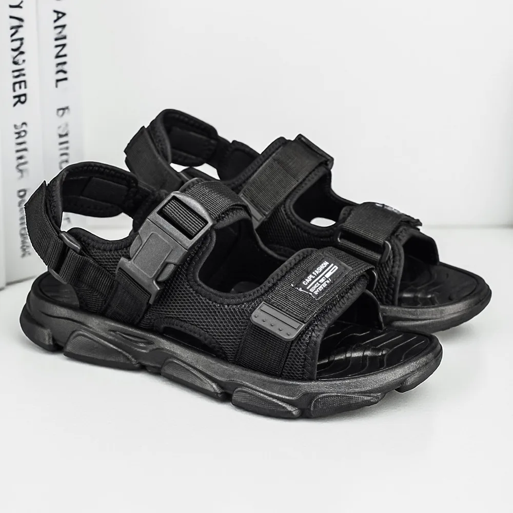 

Новые мужские спортивные сандалии Y2K 2026 с регулируемым ремешком, нескользящей массивной подошвой, для активного отдыха, дышащие летние пляжные туфли