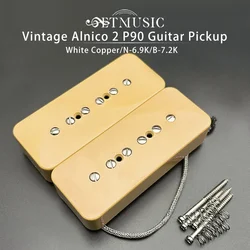 Vintage Alnico 2 Soapbar P90 Guitar Pickup Alnico II Pickup Guitar Accessories Black/White/Yellow