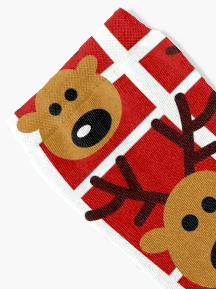 Reindeer Socks snow Rugby Woman Socks Men's