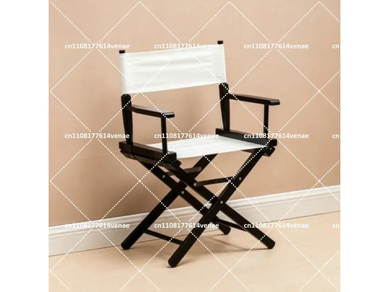 Solid Wood Director Folding Canvas Chair Outdoor Leisure Back Chair Photography Prop Exhibition Display